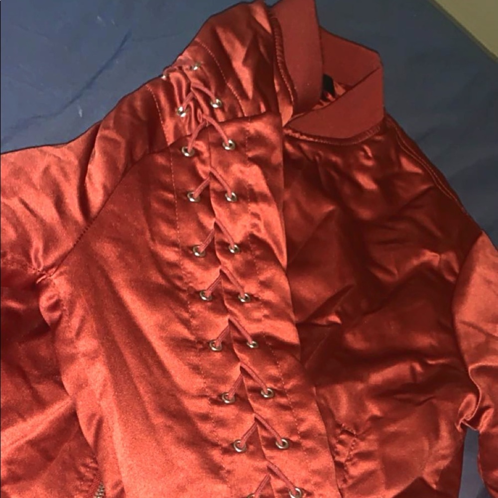 Maroon forever 21 bomber jacket ❤️